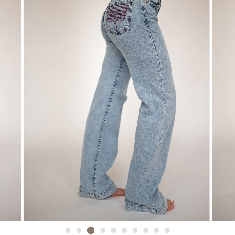 Elegant Light Blue Boot Cut Jeans